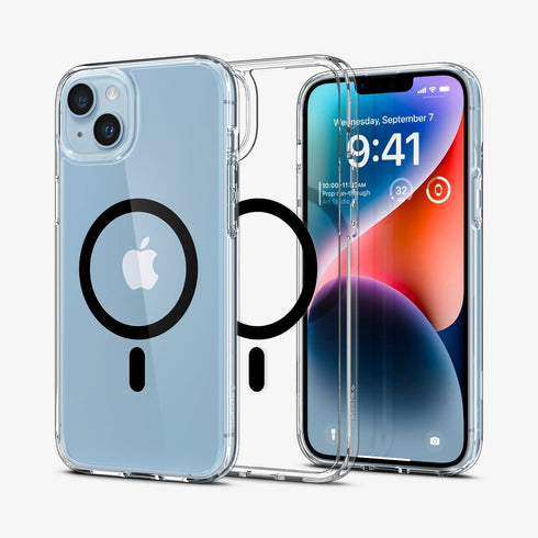 ACS04825 - iPhone 14 Pro Max Case Ultra Hybrid (MagFit) in white showing the back